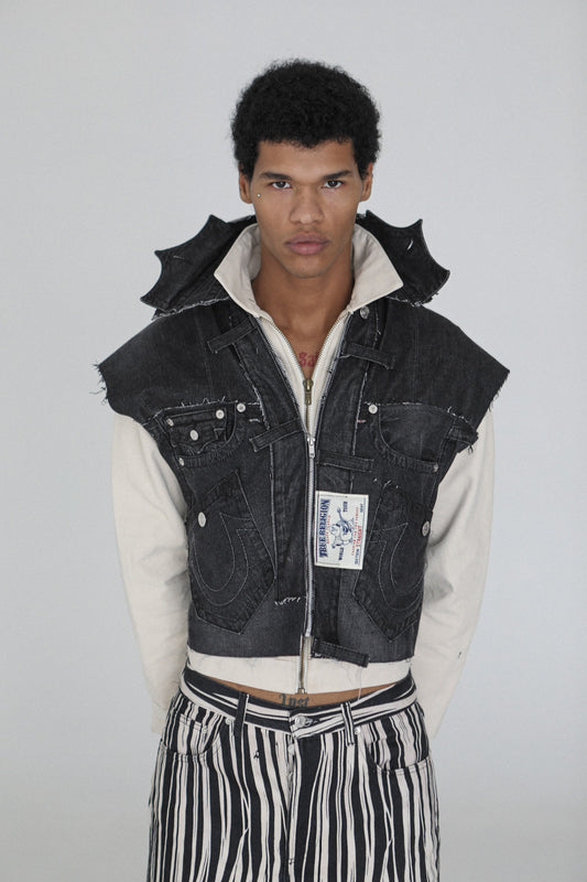 True Religion Bat Collar Vest