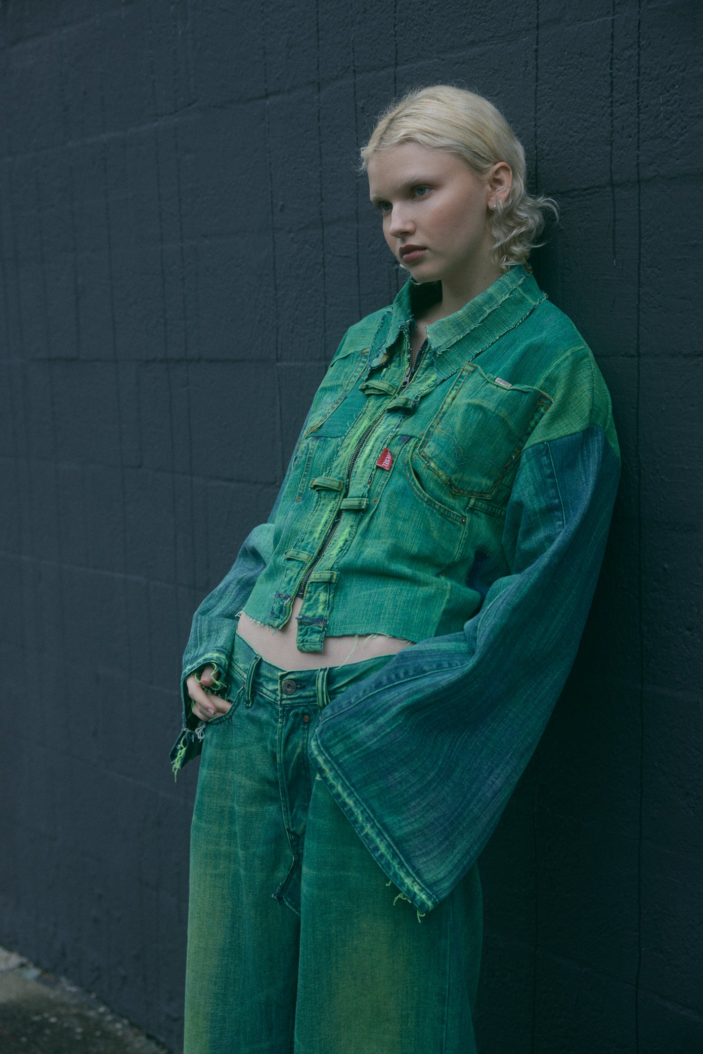 Cropped Green Diesel Jacket