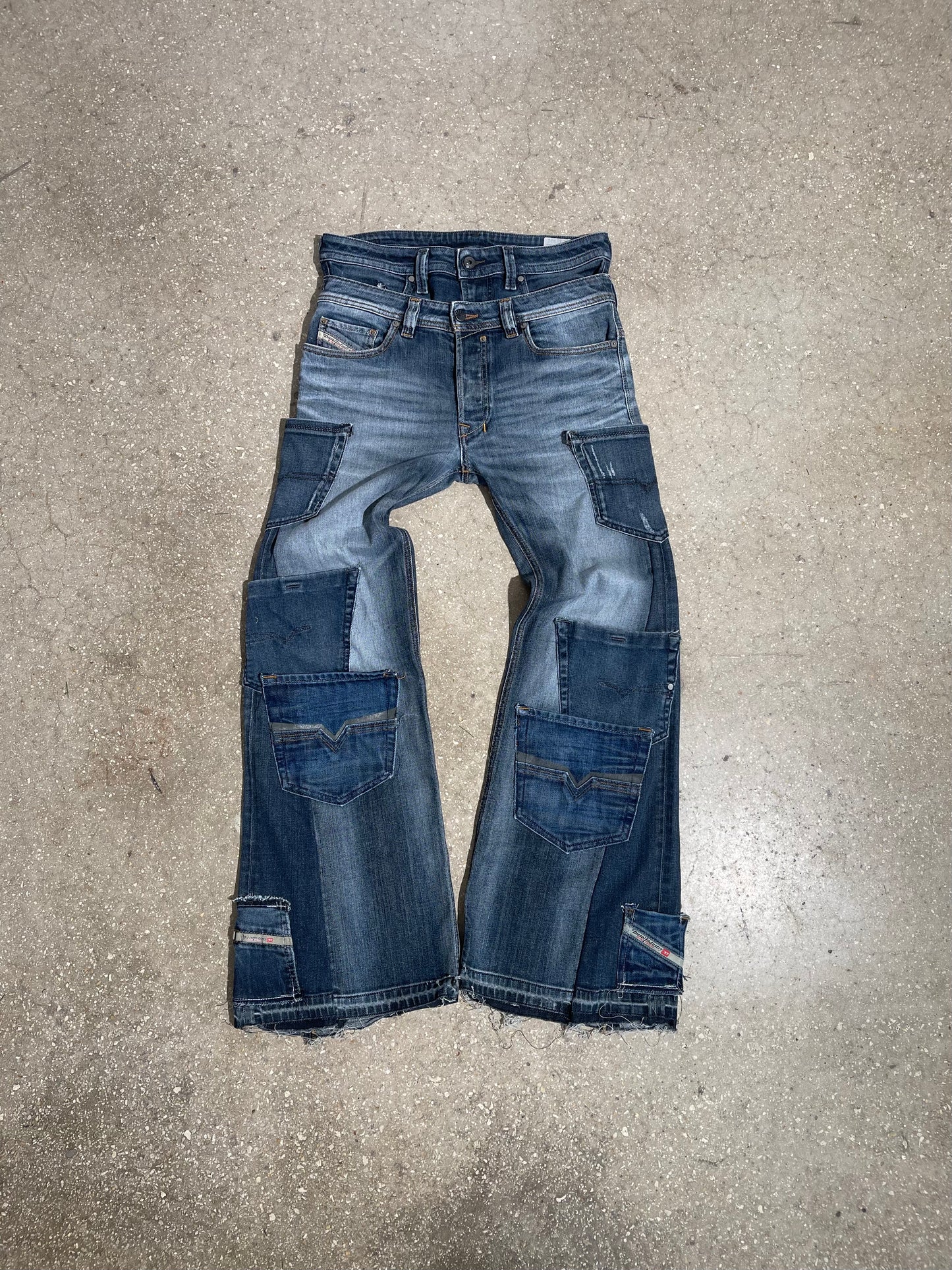 Double waist Diesel Pocket Flares