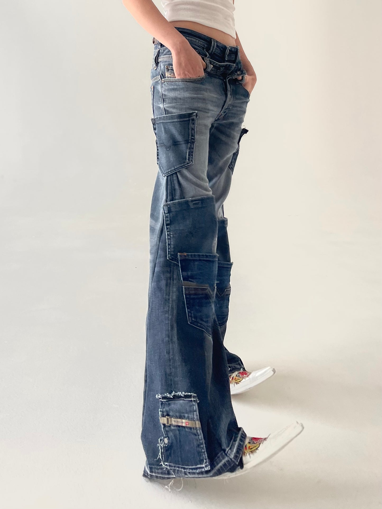 Double waist Diesel Pocket Flares